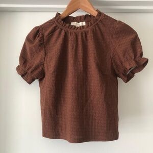 Cute Cropped Brown Top